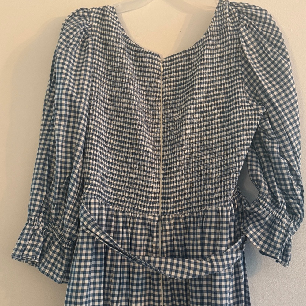 Jessa Kae x Leah Ryder Blue Gingham Dress Large - Picture 5 of 6